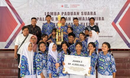 Tim Paduan Suara Meraih Juara 2 Tingkat SMA yang Digelar PMI Sleman
