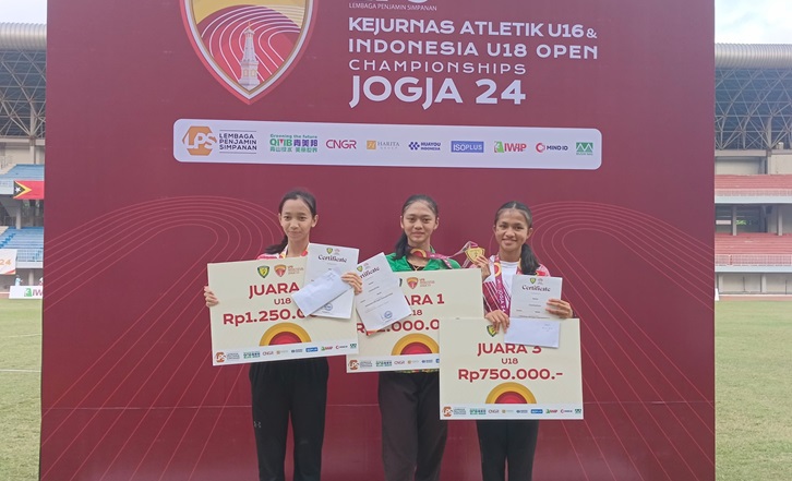 Alexandra Clara peroleh Medali Emas Kejurnas Atletik U-16 & Indonesia Open U18