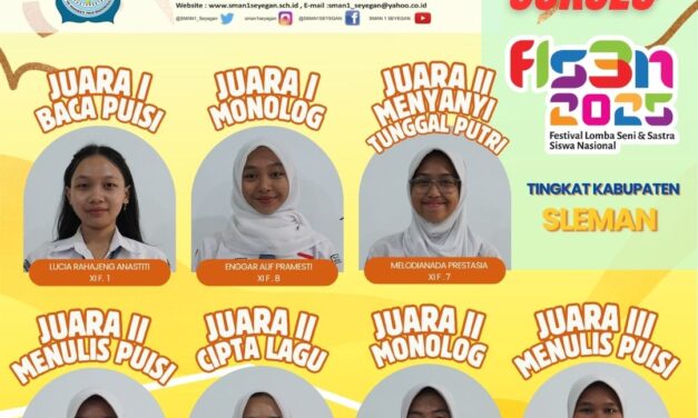 Murid Berbakat SMAN 1 Seyegan Raih Prestasi Gemilang FLS3N Tingkat Kabupaten Sleman