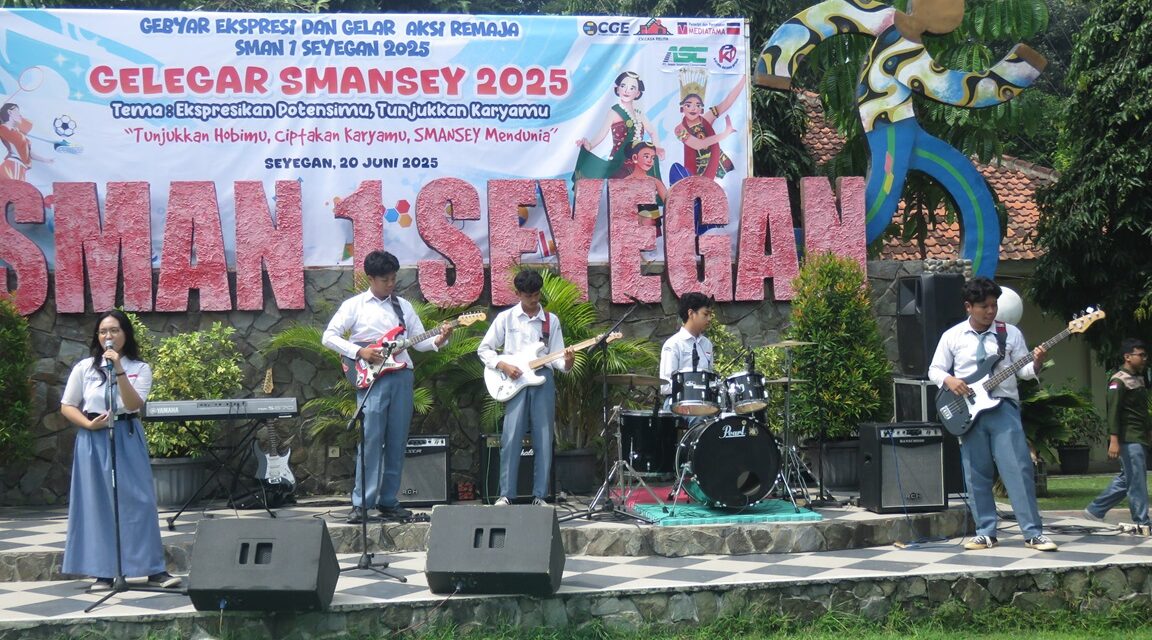 SBO Band tampil dalam Gelegar Ekspresi dan Gelar Aksi Remaja SMANSEY 2025