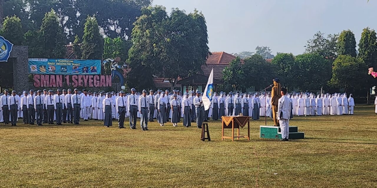SMAN 1 Seyegan Gelar Serah Terima Jabatan OSIS BHISMA, Sambut Semangat Baru Periode 2025