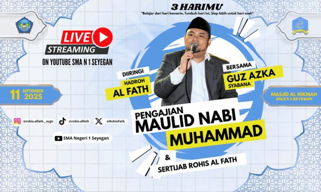 Tanamkan Karakter Agama, Sekolah bersama Rohis Al-Fath adakan Pengajian Pringatakan Maulid Nabi Muhammad SAW