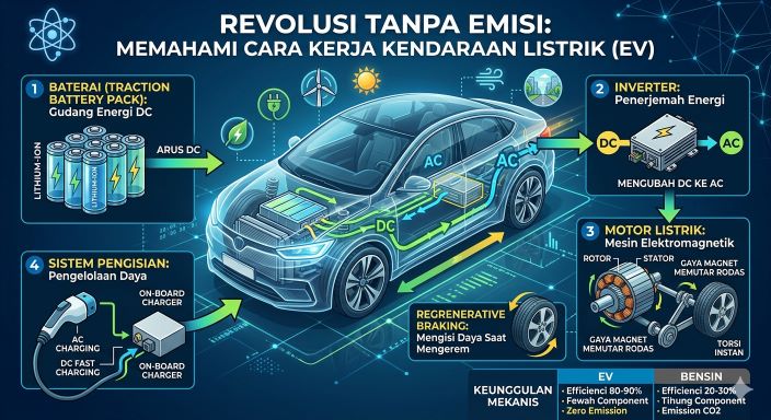 Revolusi Tanpa Emisi: Memahami Cara Kerja Kendaraan Listrik (EV)