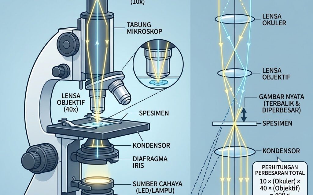 Memahami Cara Kerja Mikroskop Optik