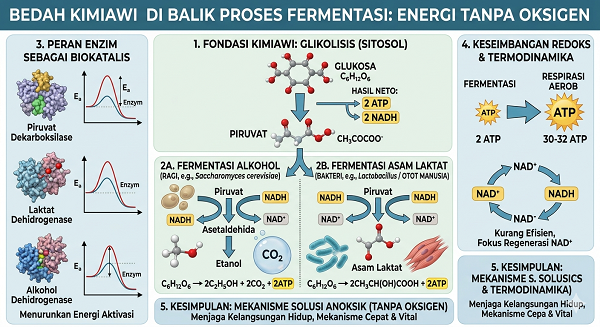 Energi Tanpa Oksigen: Bedah Kimiawi di Balik Proses Fermentasi