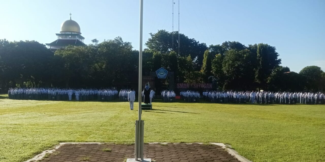 SMAN 1 Seyegan Gelar Upacara Khidmat Peringati Hardiknas 2026