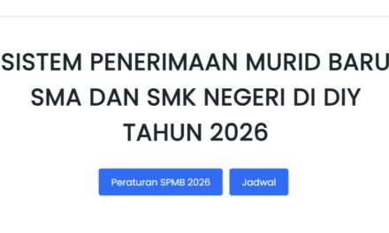 Siap-Siap! SPMB SMA di Jogja Resmi Dimulai 11 Juni 2026: Diawali dengan Pendaftaran Akun Secara Online