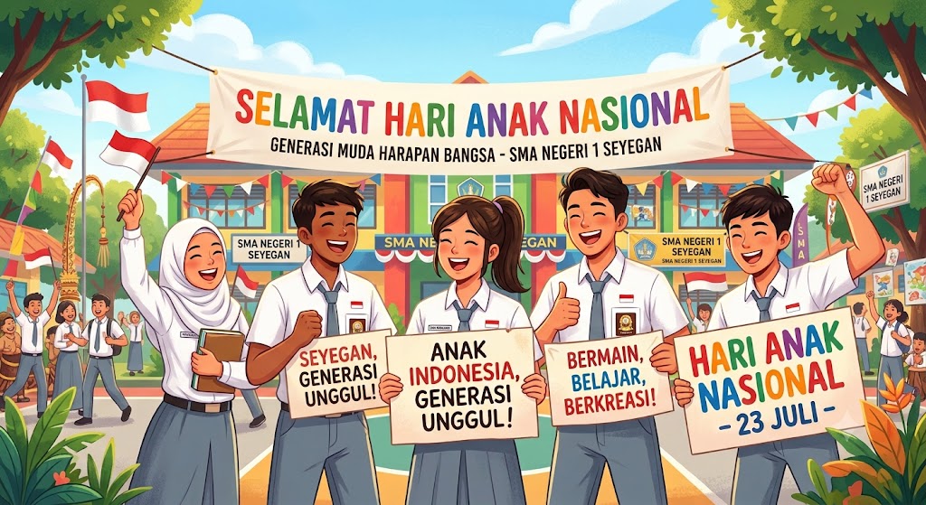 Selamat Hari Anak Nasional 2026: SMAN 1 Seyegan Komitmen Wujudkan Generasi Muda Berarakter dan Siap Menyongsong Masa Depan