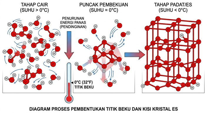Memahami Proses Terbentuknya Titik Beku